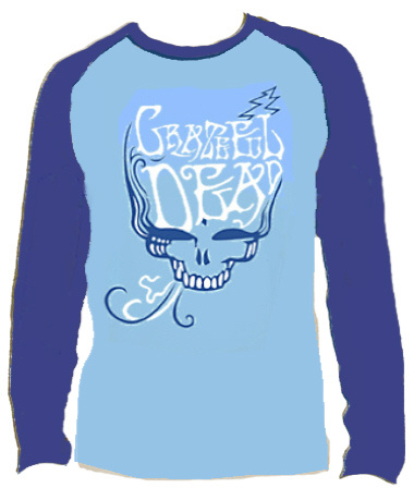 Grateful Dead - Blue Rose Smoke Long Sleeve T Shirt