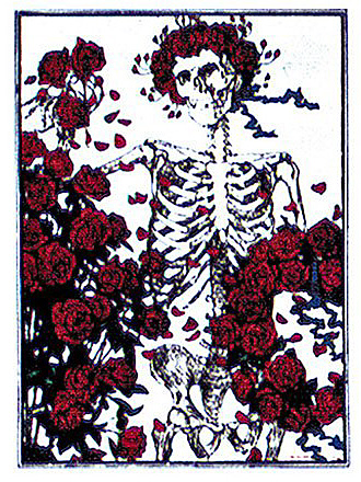 Grateful Dead - Woodcut Sticker