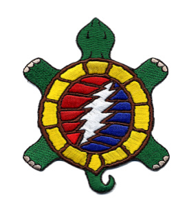 Terrapin with Lightning Bolt Embroidered Patch
