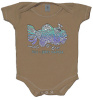 Jerry Garcia's Fish Art Baby Romper