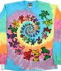 Grateful Dead - Spiral Bears Long Sleeve Tie Dye T Shirt