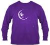 Jerry Garcia - Crescent Moon Purple Long Sleeve T Shirt