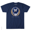 Grateful Dead - Milwaukee Brewers Steal Your Base Blue T Shirt
