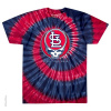 Grateful Dead - St Louis Cardinals Steal Your Base Tie Dye T Shirt 