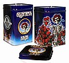 Skull and Roses Tin Candle