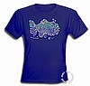 Jerry Garcia - Fish Art Misses Fitted Shirt