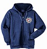Grateful Dead - Sunshine Lightning Dark Blue Zip-Up Hoodie