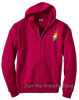 Grateful Dead - Lightning Bolt Red Zip Up Hoodie
