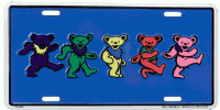 Grateful Dead - Dancing Bears Vanity Plate