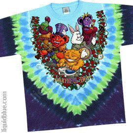 Grateful Dead - Wonderland Jamband Tie Dye T Shirt