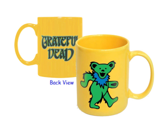 Grateful Dead - Dancing Bear Yellow Coffee Mug