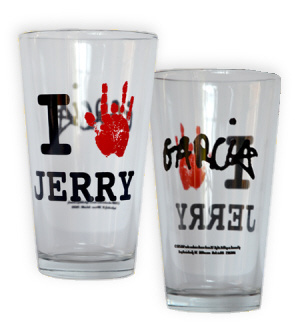 Grateful Dead - I Love Jerry Garcia Pint Glass 