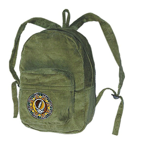 Grateful Dead - Tribal Steal Your Face Olive Backpack