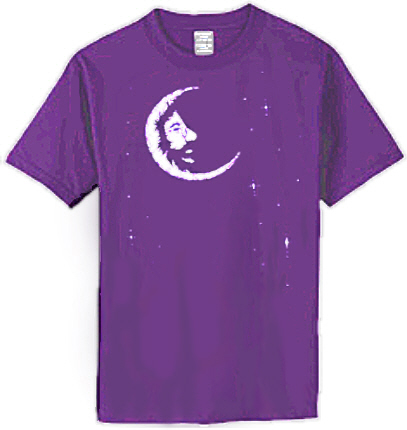 Jerry Garcia - Crescent Moon Purple T Shirt