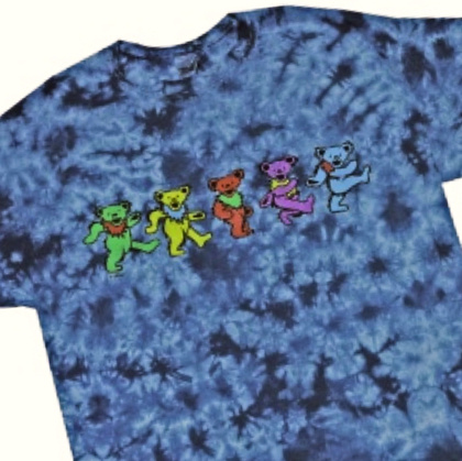 Grateful Dead - Dancing Bears Tie Dye T Shirt