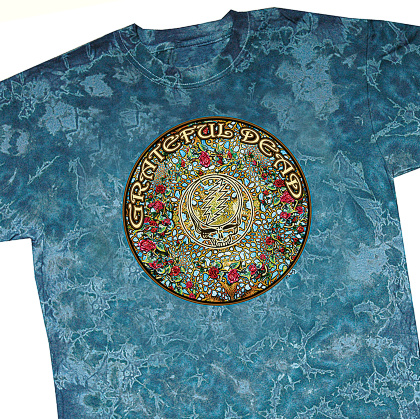 Grateful Dead - Woodcut Mandela Tie Dye T Shirt