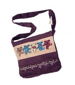 Grateful Dead - Dancing Bears Embroidered Corduroy Bag