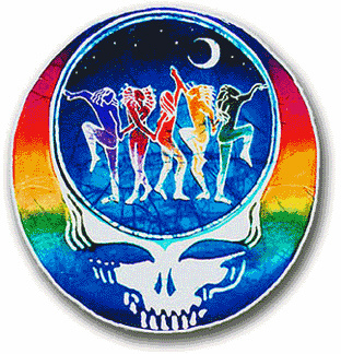 Grateful Dead - Dance Your Face Round Window Sticker