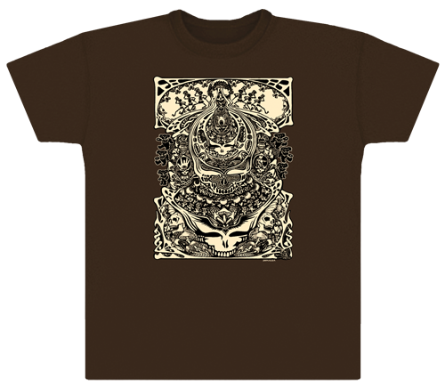 Grateful Dead - Aiko Retro Brown T Shirt