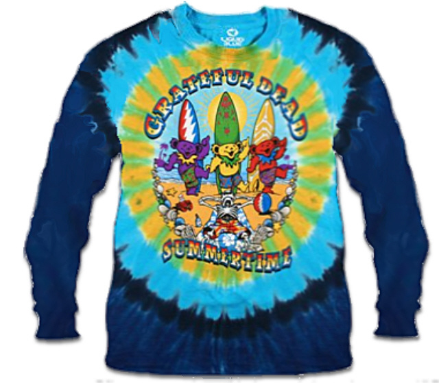 Grateful Dead Beach Bear Bingo Long Sleeve T Shirt