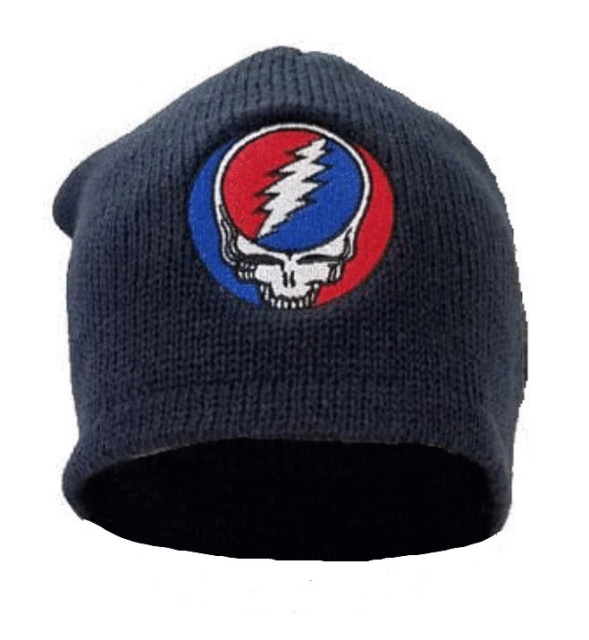 Grateful Dead - Steal Your Face Dark Blue Knit Beanie Hat