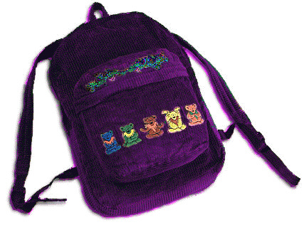 Grateful Dead - Zen Dancing Bears Purple Backpack