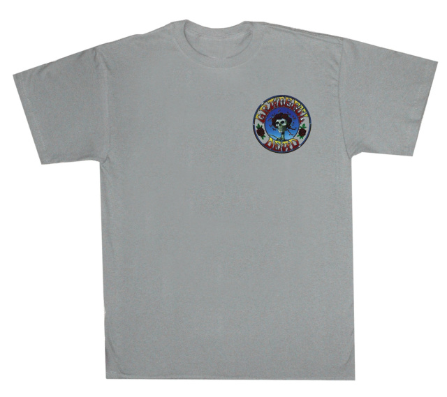 Grateful Dead - Skull and Roses Light Gray T Shirt