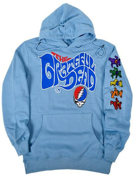 Grateful Dead - Row of Dancing Bears Navy Blue Hoodie