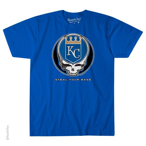 Grateful Dead - Kansas City Steal Your Base Blue T Shirt