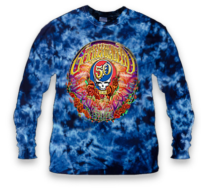 Grateful Dead - 50th Anniversary Long Sleeve Tie Dye T Shirt