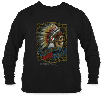 Grateful Dead - Spring Tour '90 Black Long Sleeve T Shirt