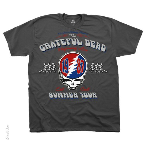 Grateful Dead - Summer Tour 87 Gray T Shirt