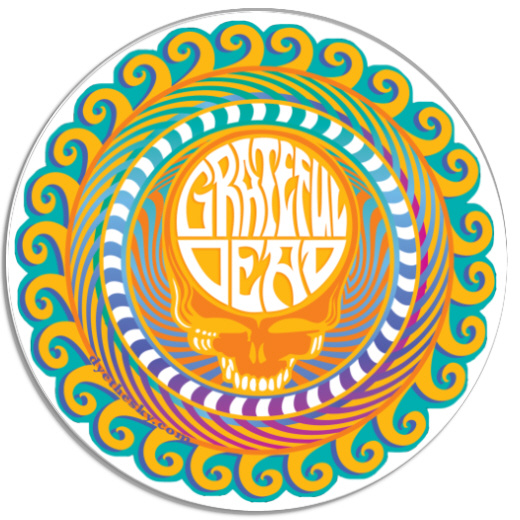 Grateful Dead - Row of Rainbow Dancing Bears Sticker