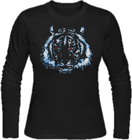 Grateful Dead - Tiger Bolt Long Sleeve Black T - Shirt