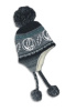 Grateful Dead - Steal Your Face Gray Knit Laplander Hat