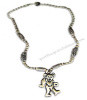 Grateful Dead Dancing Bear Bone & Hemp Necklace