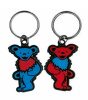 Grateful Dead - Red and Blue Bear Double Sided Keychain