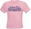 Grateful Dead - Bears With Flowers Pink Juniors T Shirt