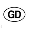 Grateful Dead - GD Oval Window Sticker