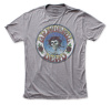 Grateful Dead - Distressed Skull and Roses Gray Slim Fit T Shirt
