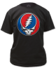 Grateful Dead - Steal Your Face Larger Size Black T Shirt