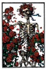 Grateful Dead - Skeleton and Roses Magnet