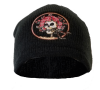 Grateful Dead - Skull and Roses Embroidered Knit Black Beanie