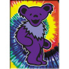 Grateful Dead - Purple Bear On Tie Dye Magnet