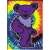 Grateful Dead - Purple Bear On Tie Dye Magnet