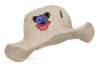 Grateful Dead - Grateful Bear Head Hemp Embroidered Floppy Hat