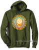 Grateful Dead - Steal Your Face Orange Pullover Olive Green Hoodie