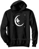 Jerry Garcia - Crescent Moon Black Pullover Hoodie