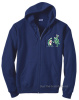 Grateful Dead - Terrapin Station Dark Blue Zip-Up Hoodie