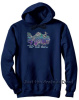 Jerry Garcia - Fish Art Navy Blue Size XL Hoodie
